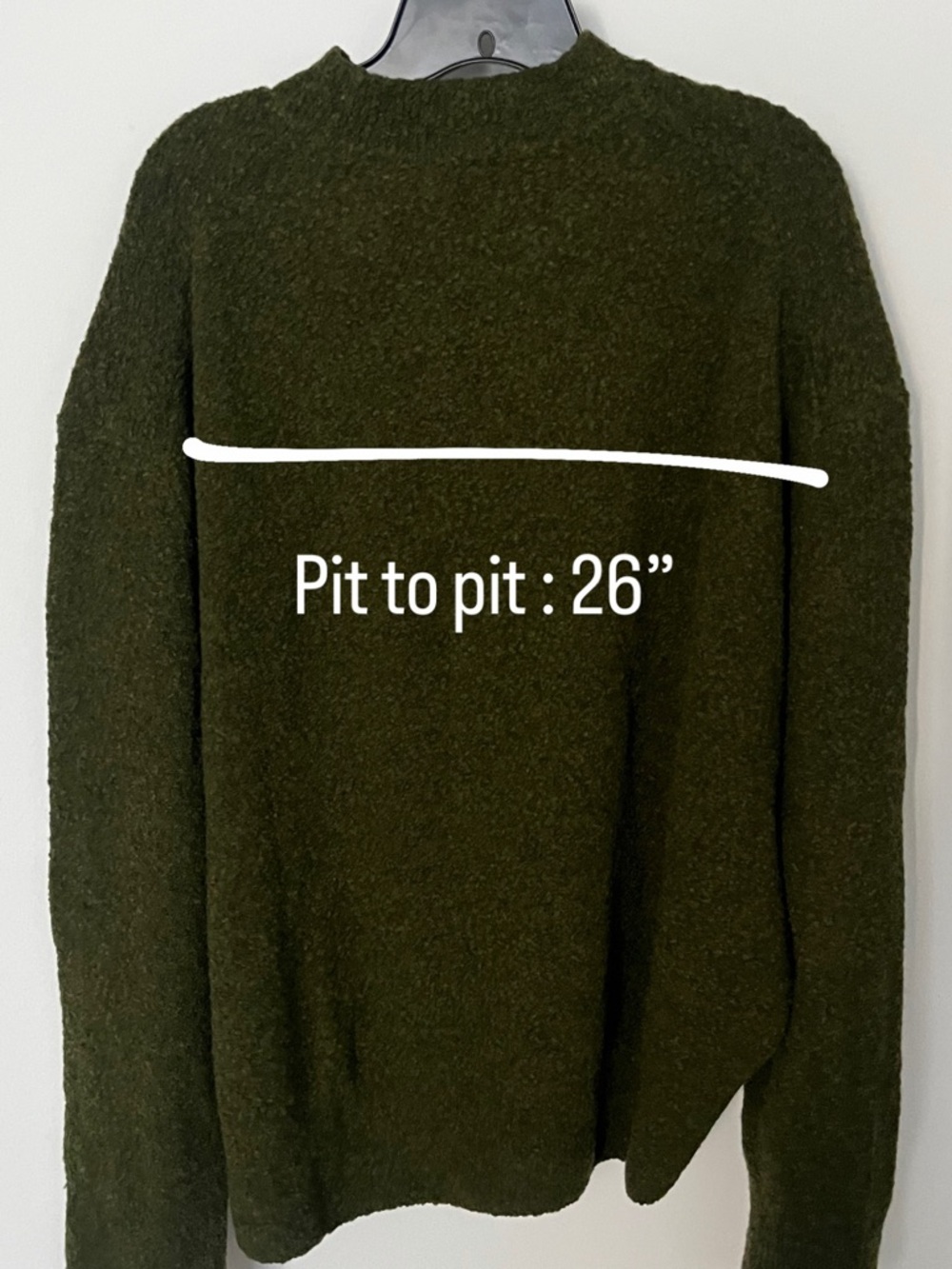 COS Dark Olive Crewneck Sweater